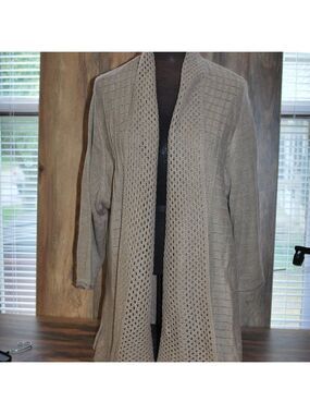 Notations Tan Cardigan Sweater NWT